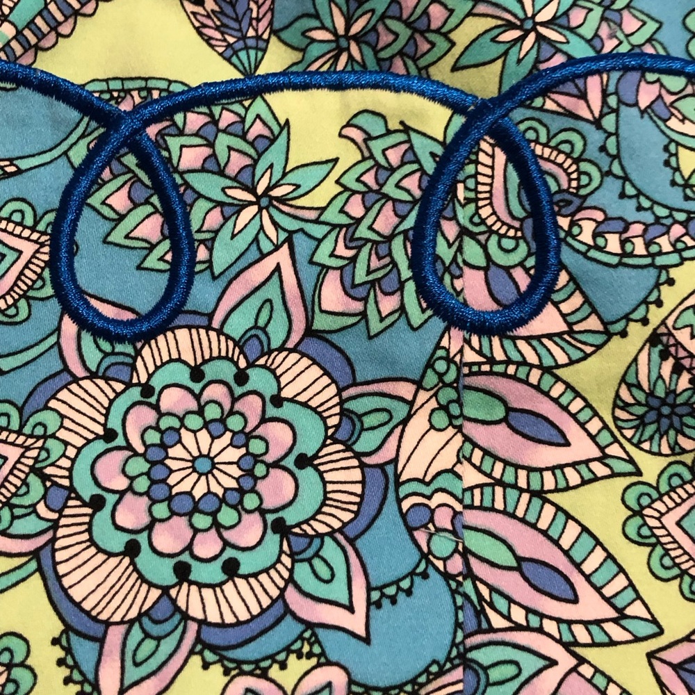 Appleseed’s petites 12P blue print dress. - Picture 4 of 5